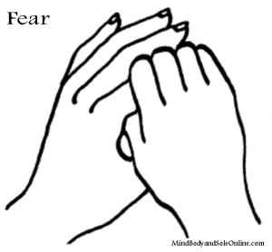 A simple way to harmonize Fear is to hold your Index Fingers.